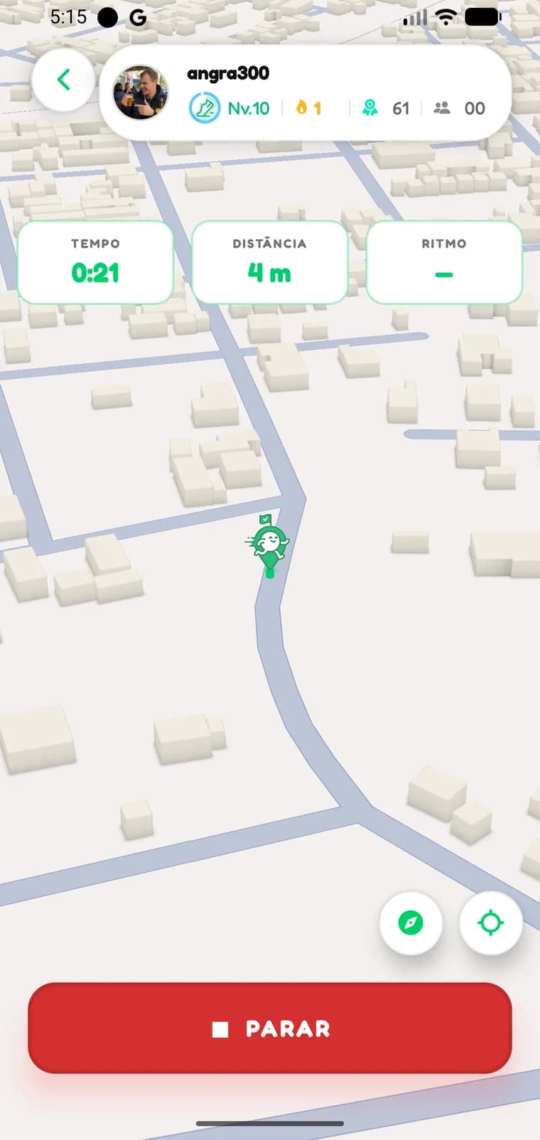 Runex — Corrida em andamento